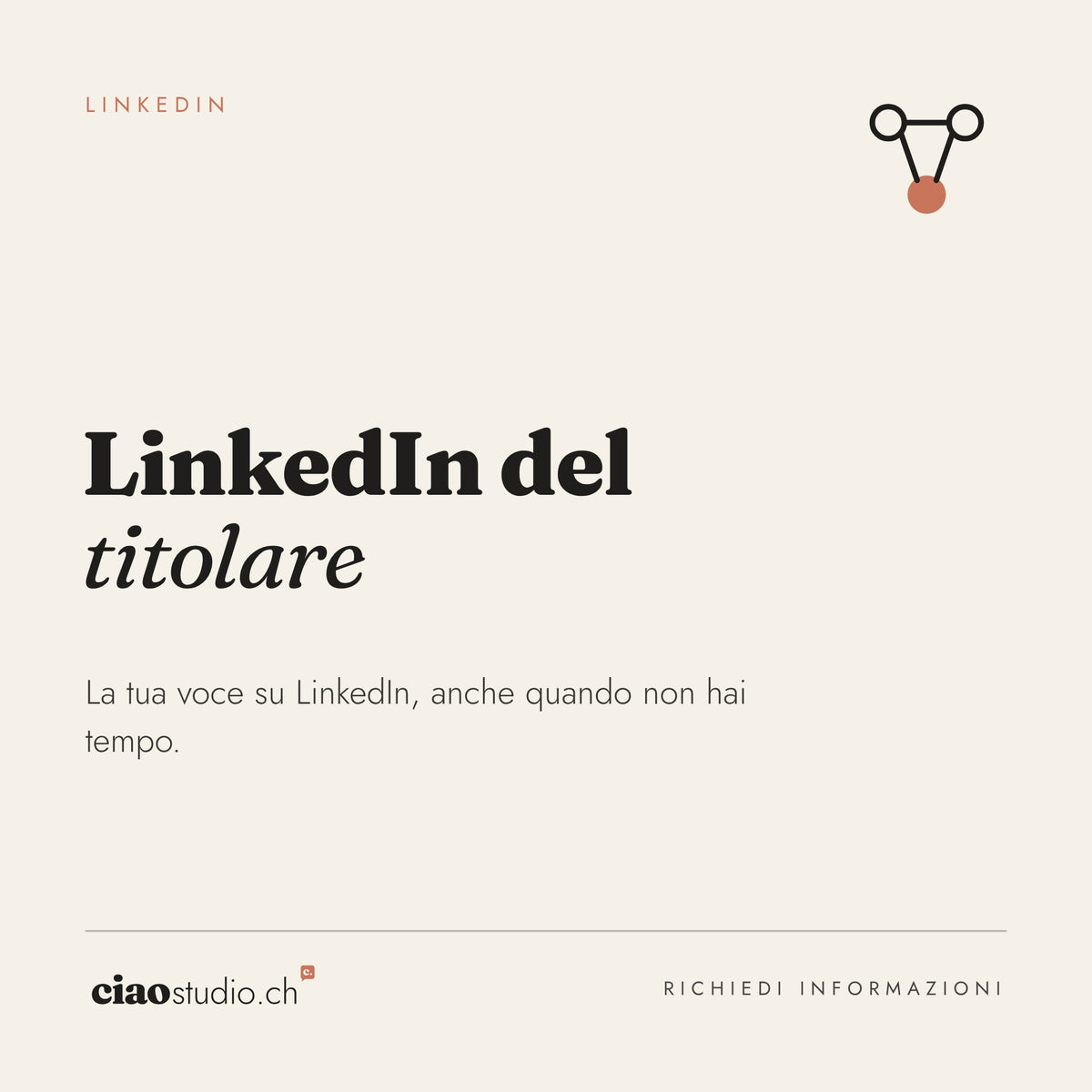 LinkedIn del titolare