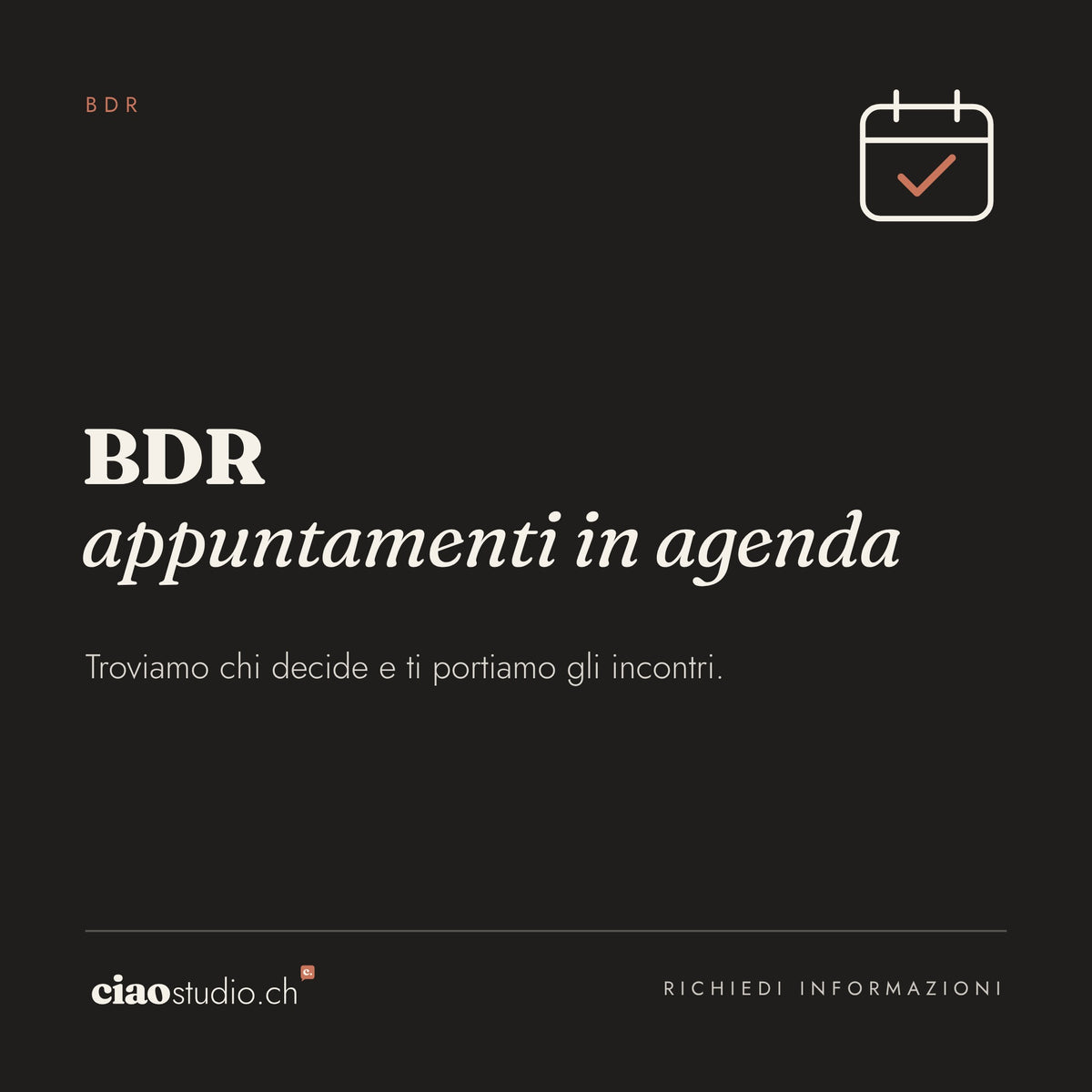 BDR: appuntamenti in agenda