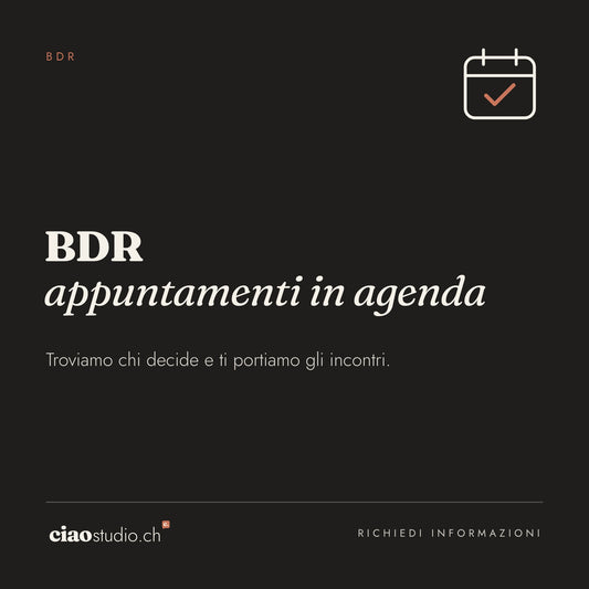 BDR: appuntamenti in agenda