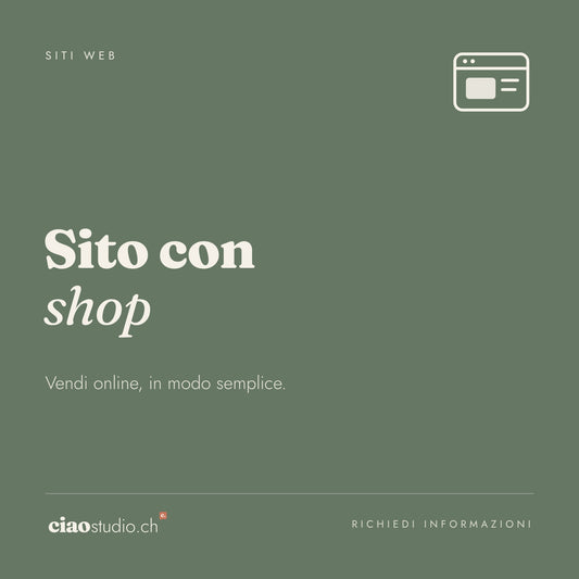 Sito con shop